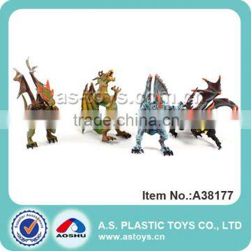 4PCS Feral soft rubber moving dinosaur toy