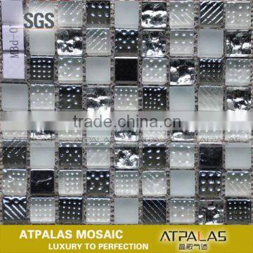 mix mosaic 12 x12 steel glass subway tile mesh mounting sheet