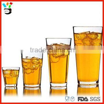 Different size high quality clear wholesale vintage glass