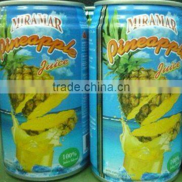 Pineapple Juice beverage can OEM