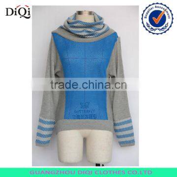 ladies autumn season pullover lapel sweater