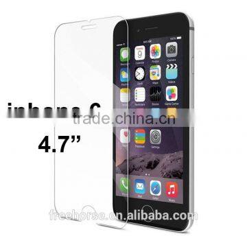 China supplier wholesale high clear 9H tempered glass screen protector for iphone 6S screen protector