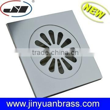 100mm floor drain with cover chrome drain square brass barthroom floor drain