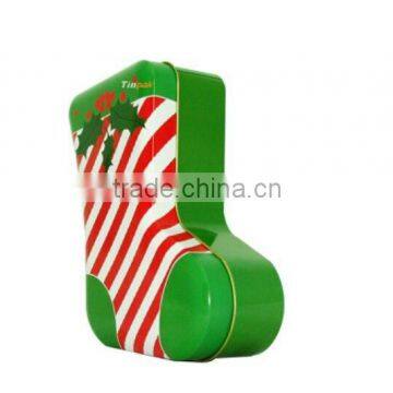 creative christmas stockings tin gift candy box