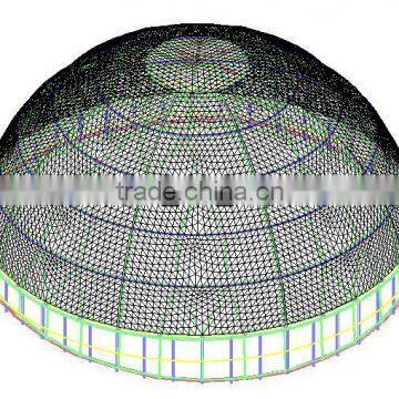 PTFE Tensile Fabric Architecture Membrane Structure With High Transmission Mesh Fabric for Dome and Facade