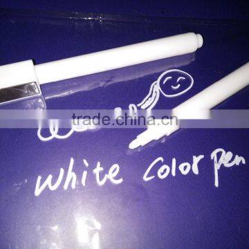 White Liquid Chalk Dry Erase Marker Pens - 4 Pack - Brilliant White Color - Eraser and Magnet Included