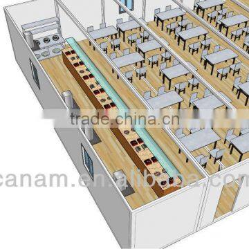 container house design to be restaurant