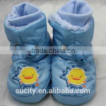 lovely high ankle balck sole baby canvas shoes