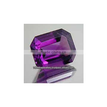 2012 Hot Sale Rectangle Shape Purple Color Loose Stone, Brazilian Amethyst faceted stones