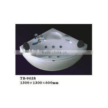 1 Person Corner Spra Whirlpool Bathtub/Foshan Acrylic Massage Bathtub With Blue Glass photo-5