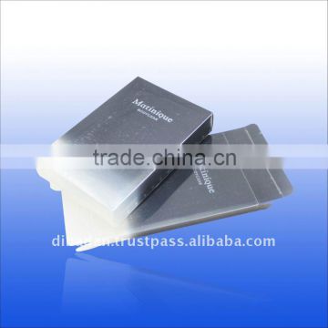 plastic PP double deck card box