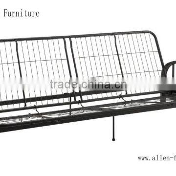 metal futon bed frame full black