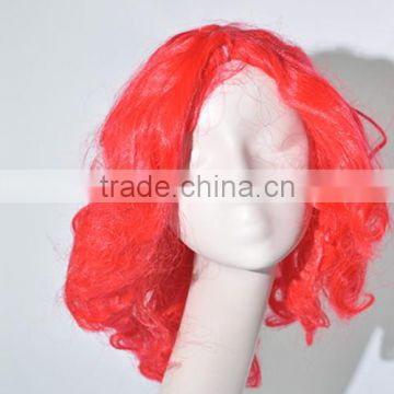 Short Red Afro curls wig mass Cosplay wig N368