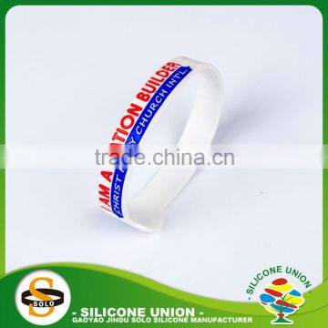 new products print silicone bracelet color silicone bracelet with custom logo