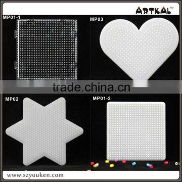 3mm hama fused beads mini heart pegboards diy educational fun toys multi pattern