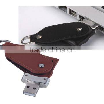 bulk 1gb leather usb flash drives, promotional leather usb 32gb swivel/twister usb flash drive