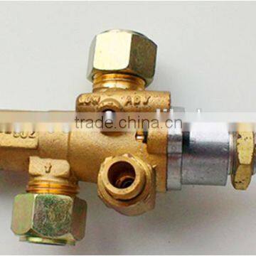 Hot sale gas auto shut-off safely brass control valve with pilot fire port for gas stove