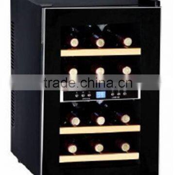 34L 12 bottles electric storage cabinet dimension 345*540*490 mm wine cooler cabinets