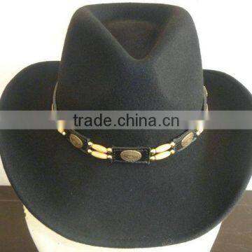 100% wool felt western cowboy hat