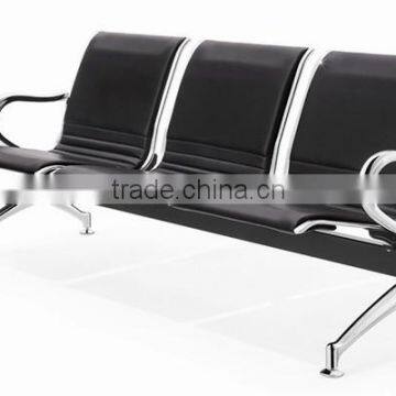 Black PU Leather Cheap Waiting Room Chair photo-5