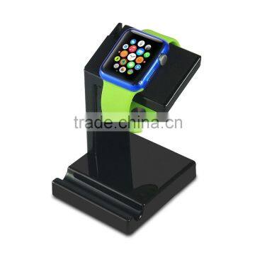 Plastic Stand Holder for Apple Watch, 2 in 1 Charging Dock Station for Iphone/apple Watch