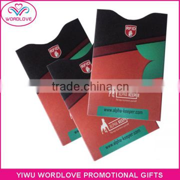 custom printing blocking card protector, RFID blocking sleeve