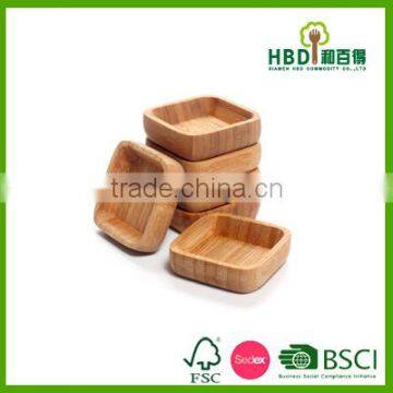 Hot new products for 2016 6pcs wood sauce bowl-mini bowl-small bowl wholesale