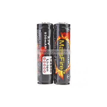 MarsFire - Protected 14500 3.7V 930mAh Rechargeable Li-ion Batteries