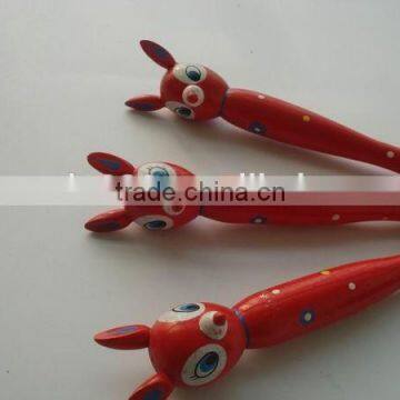 custom advertising animal deer shaped ballpoint pen for promotion