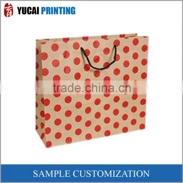 The red dot portable paper bag gift bag shopping bag