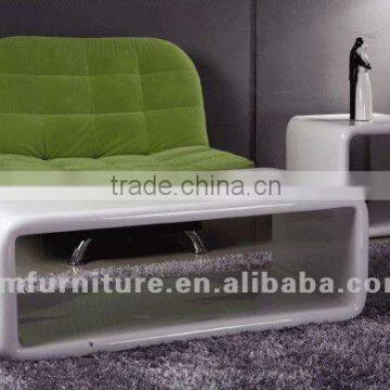 Modern high gloss white fiberglass End table