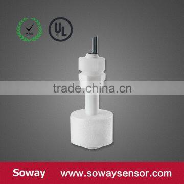 Float ball acid level transducers in acid level control