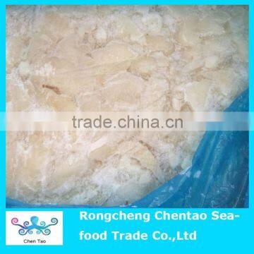 Chopped giant squid fillet meat