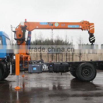 8 Ton at 2.5m, Truck Mounted Crane, SQ8S4, Best Telescoping Boom Truck Mounted Crane 8 Ton.