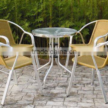 ZT-1038CT Garden outdoor aluminum rattan furniture set