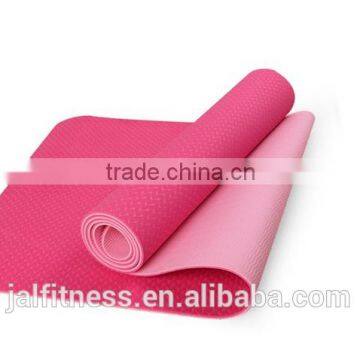 High Quality ECO-Friendly 6mm TPE Yoga Mat Indoor Fitness Equipments 2 Colors Yoga Mat photo-6