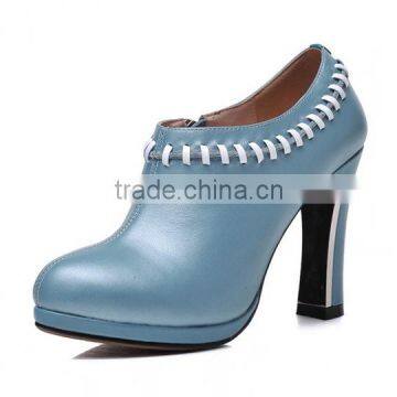 Ladies High Heel Boots Shoes China Shoe Factory Fashion Safety Leather Shoes CP6670