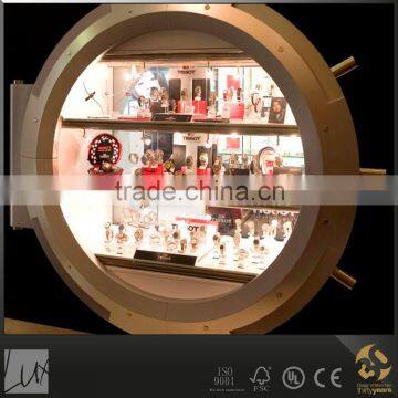 Unique metal circle shop window display for new product
