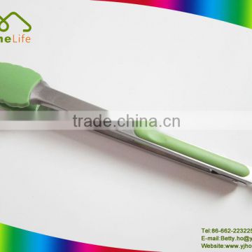 Kitchen Gadget stainless steel wholesale silicone food tongs