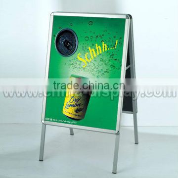 Attention-Grabbing sandwich board/A Frame sign poster stand with header