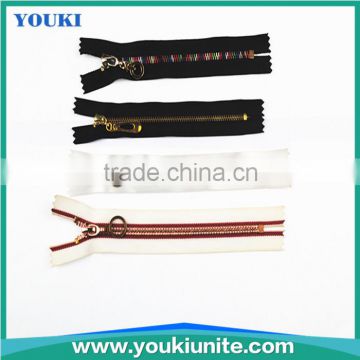 different sizes metal zipper