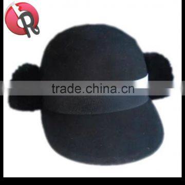 Wool Felt Hat With Fur Ball photo-2