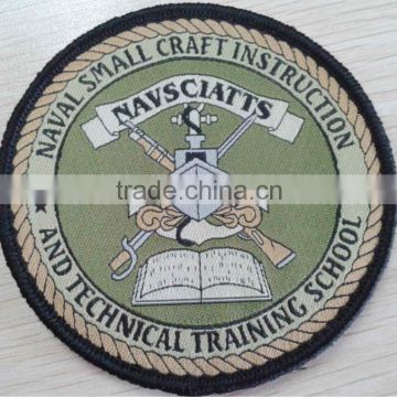 custom iron on woven patch/badge