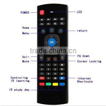 1Chip universal remote controller MX3 bluetooth 2.4g flying remote for android tv box