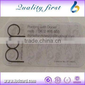 Rewritable EM4100 CR80 Crystal Transparent Chip Cards RFID Cards photo-2