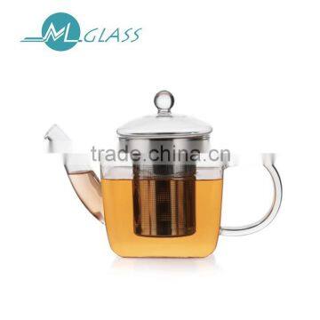 wholesale 800ml glass teapot handmade glassware high borosilicate glass 6274