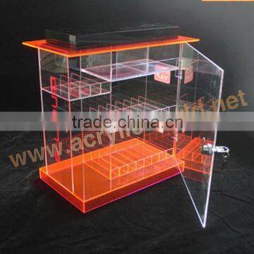 china custom cigarette display shelf/acrylic tobacco display stand