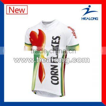 fashionable cycle tops, funny birds print cycling jersey