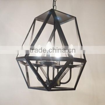 Industrial Loft Style Black Iron Electric Vintage Pendant Light / Lamp