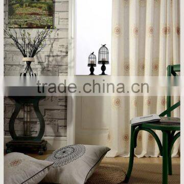 2016 manual half polycotton room window curtains